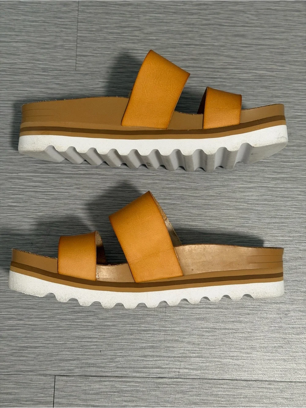 Reef Cushion Vista Hi Platform Slide Sandals Tan Cork Women’s 7 - Picture 8 of 9
